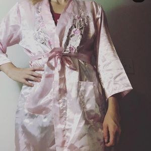 Silk bathrobe!
